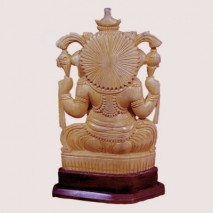 Wooden Ganesha Idol